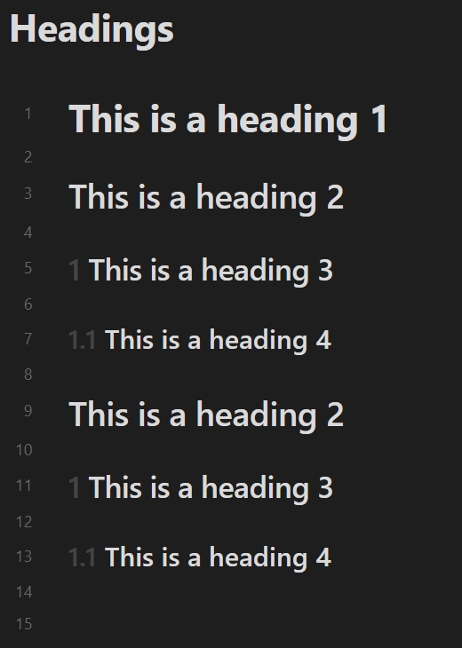 Always ignore the top-level headings