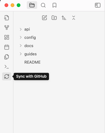 Sync button